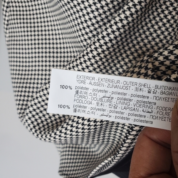 ZARA Mini Houndstooh Blazer Dress Bloggers Favorite NWT - Picture 11 of 12
